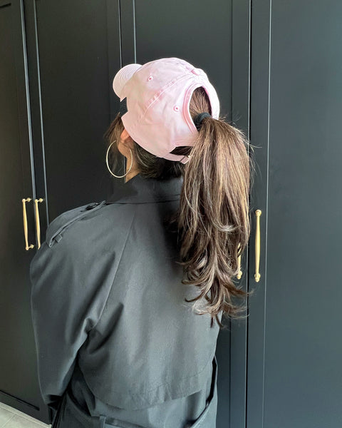 Petal PONYTAIL Satin Lined Ball Cap