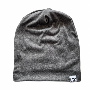 Heather Grey Slouchy Beanie