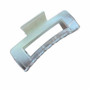 White/Clear Ombre Claw Clip - Large