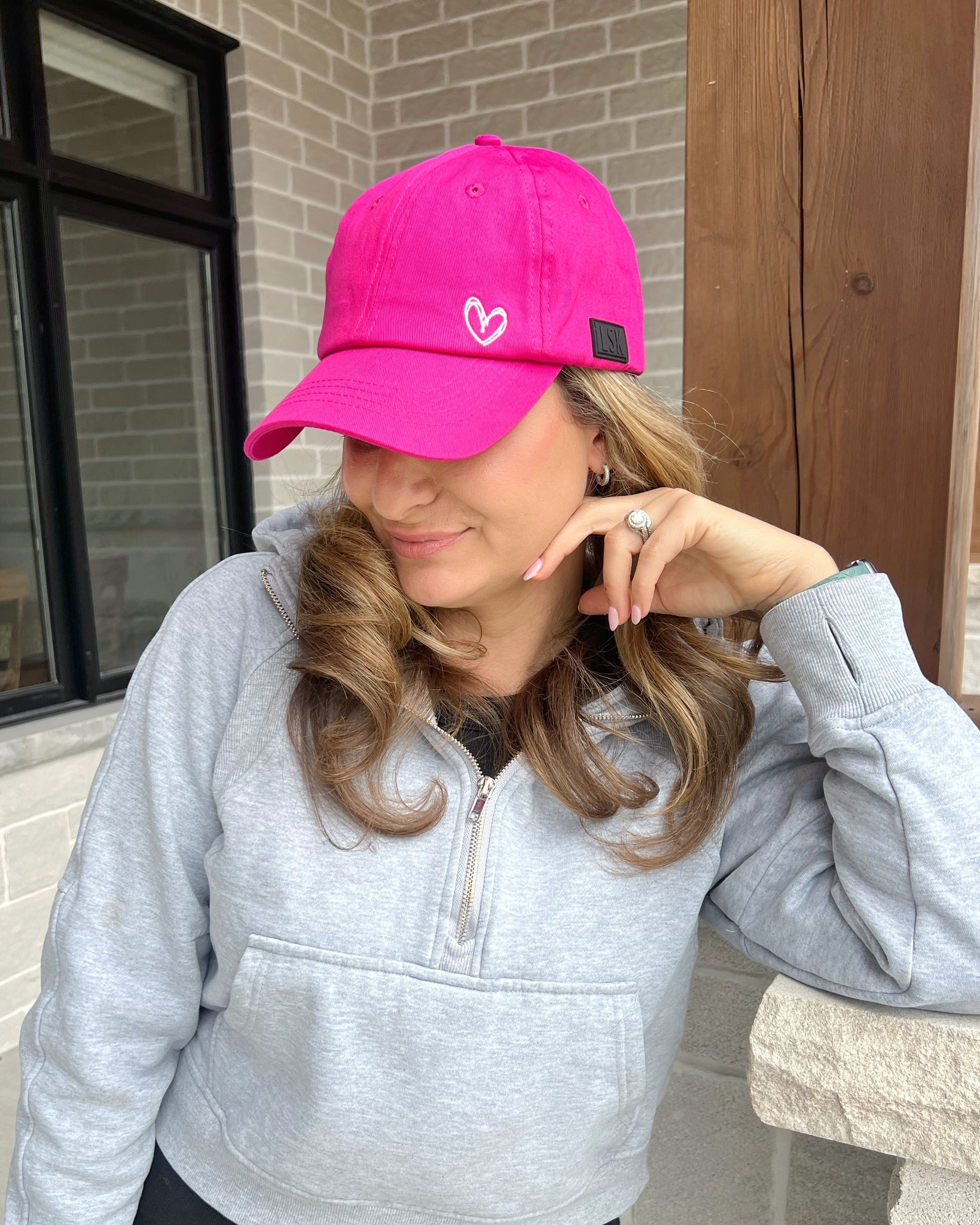 Hawt Pink Satin Lined Ball Cap
