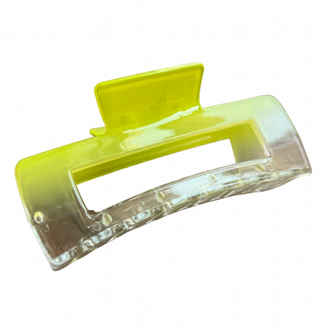 Yellow/Clear Ombre Claw Clip - Large