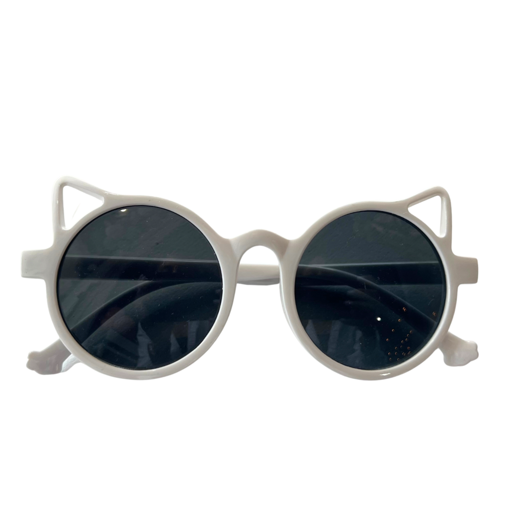 White Cat Ears Kids Sunglasses