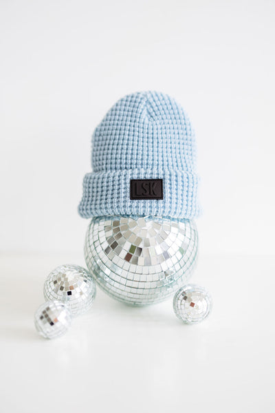 Pacific Blue Baby Waffle Toque