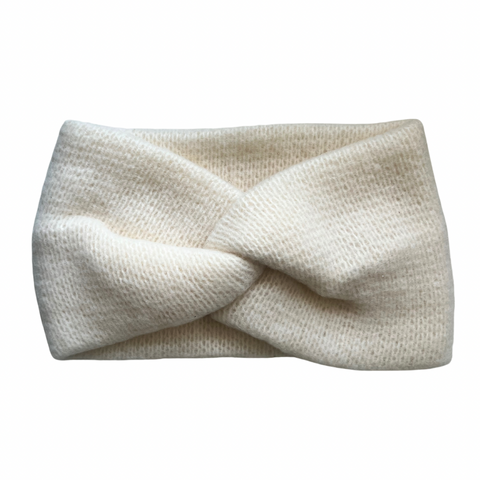Cream Cozy Knit Winter Headband