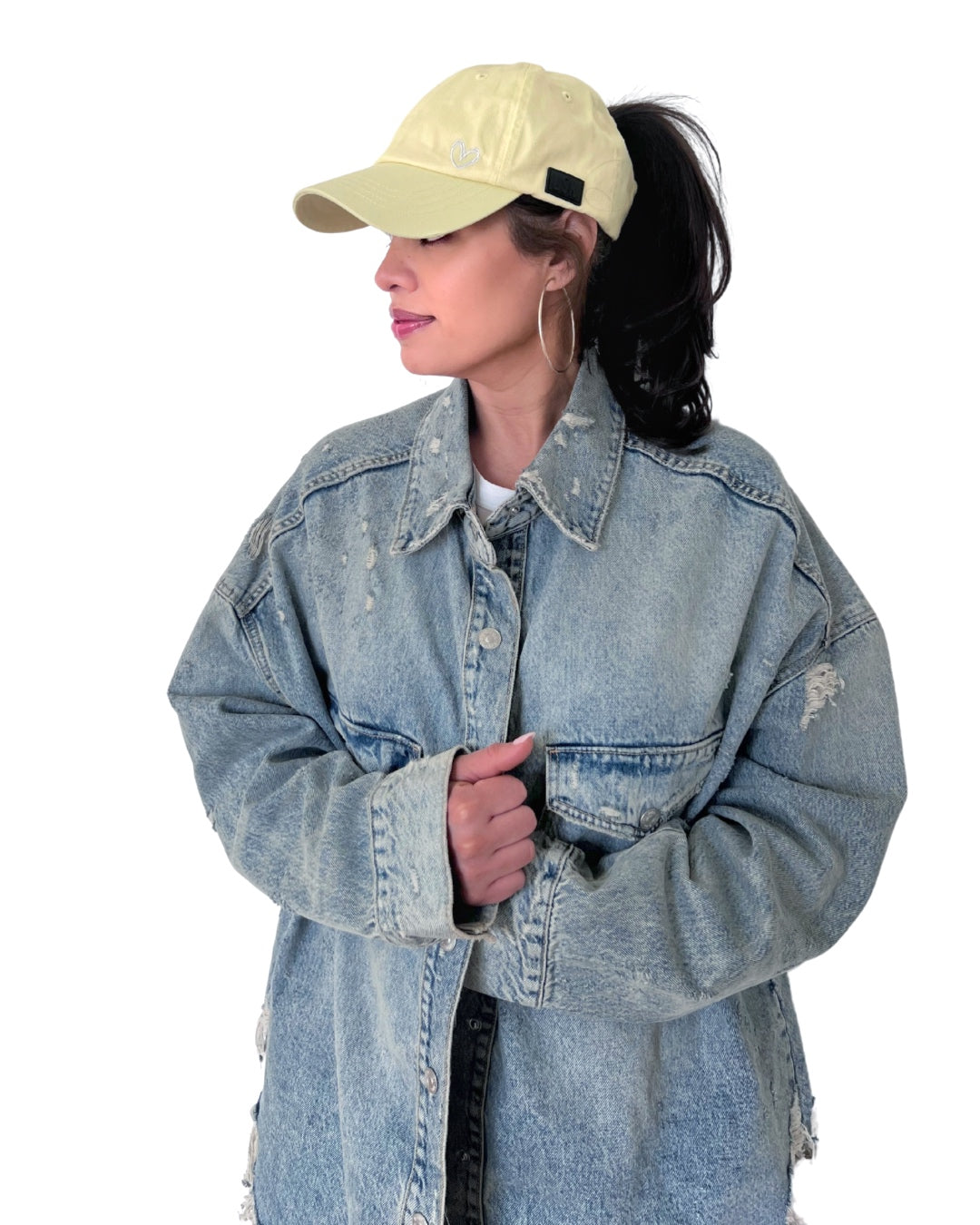 Sunshine PONYTAIL Satin Lined Ball Cap
