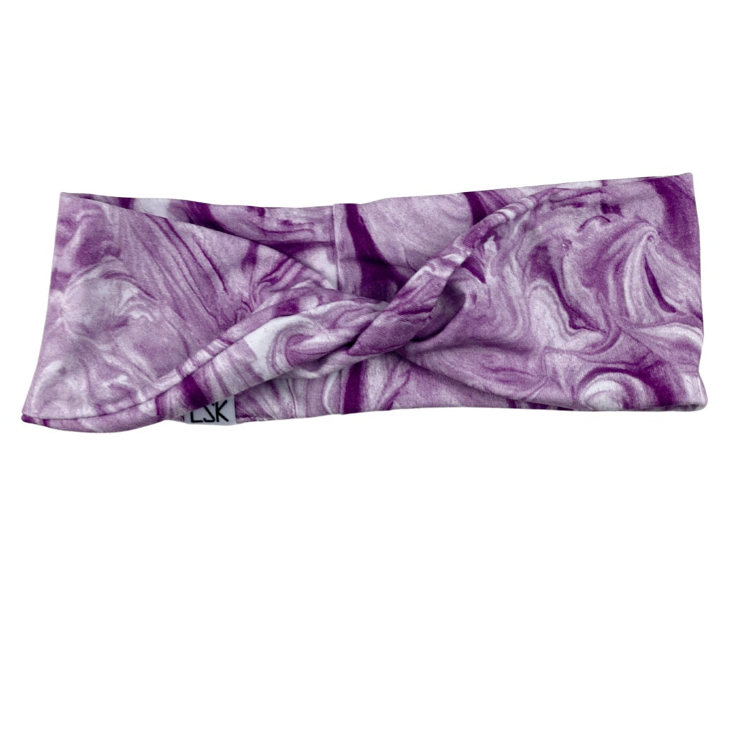 Grape Swirl Knit Twistband