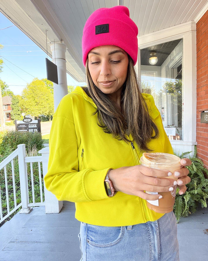 Neon Pink SATIN Lined Toque – Love Squared