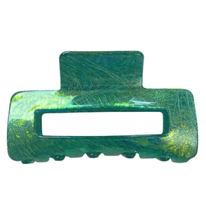 Green Iridescent Claw Clip - Medium