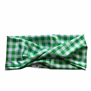 Green Gingham SWIM Twistband