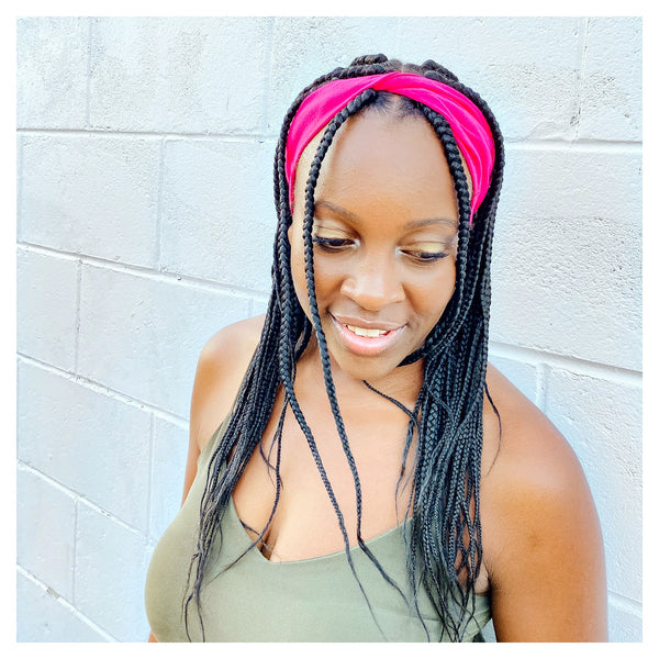 Hottest Pink Knit Twistband