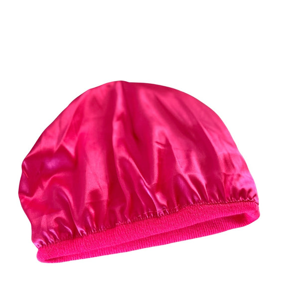 Neon Pink SATIN Lined Toque