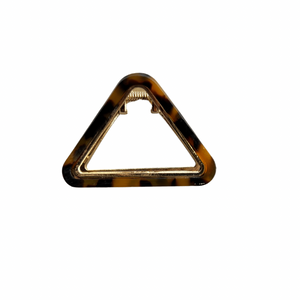 Dark Tortoise Triangle Metal Claw Clip - Small
