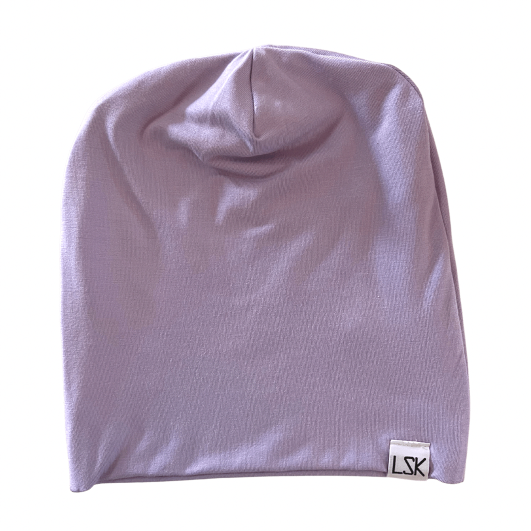 Lilac Bamboo Slouchy Beanie