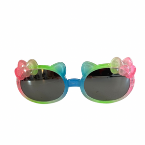 Kids Rainbow Kitty Ears Sunglasses