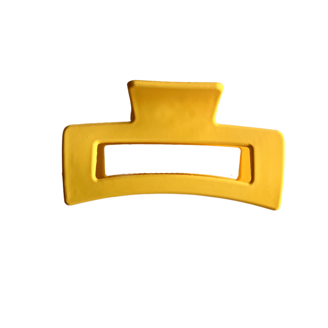 Matte Yellow Claw Clip - Large