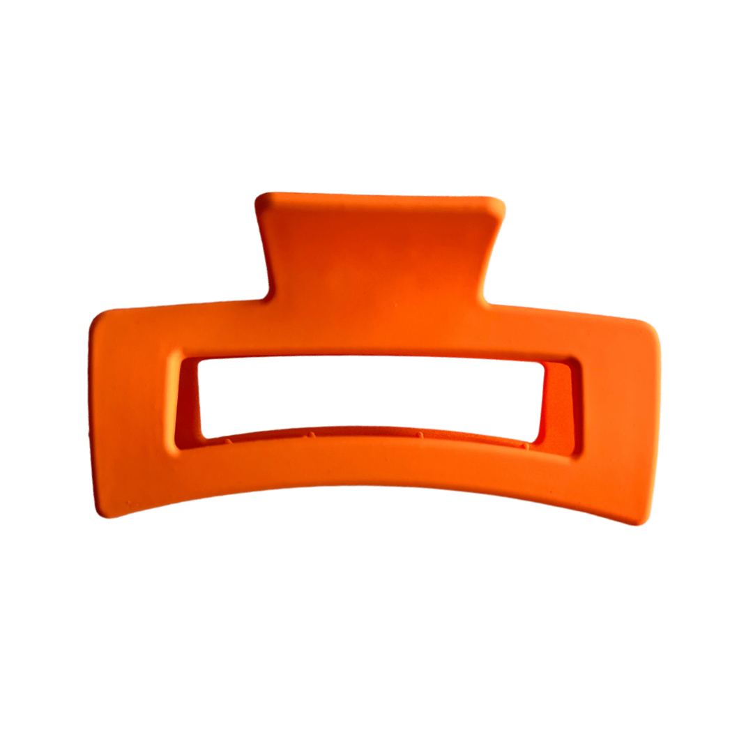 Matte Orange Claw Clip - Large