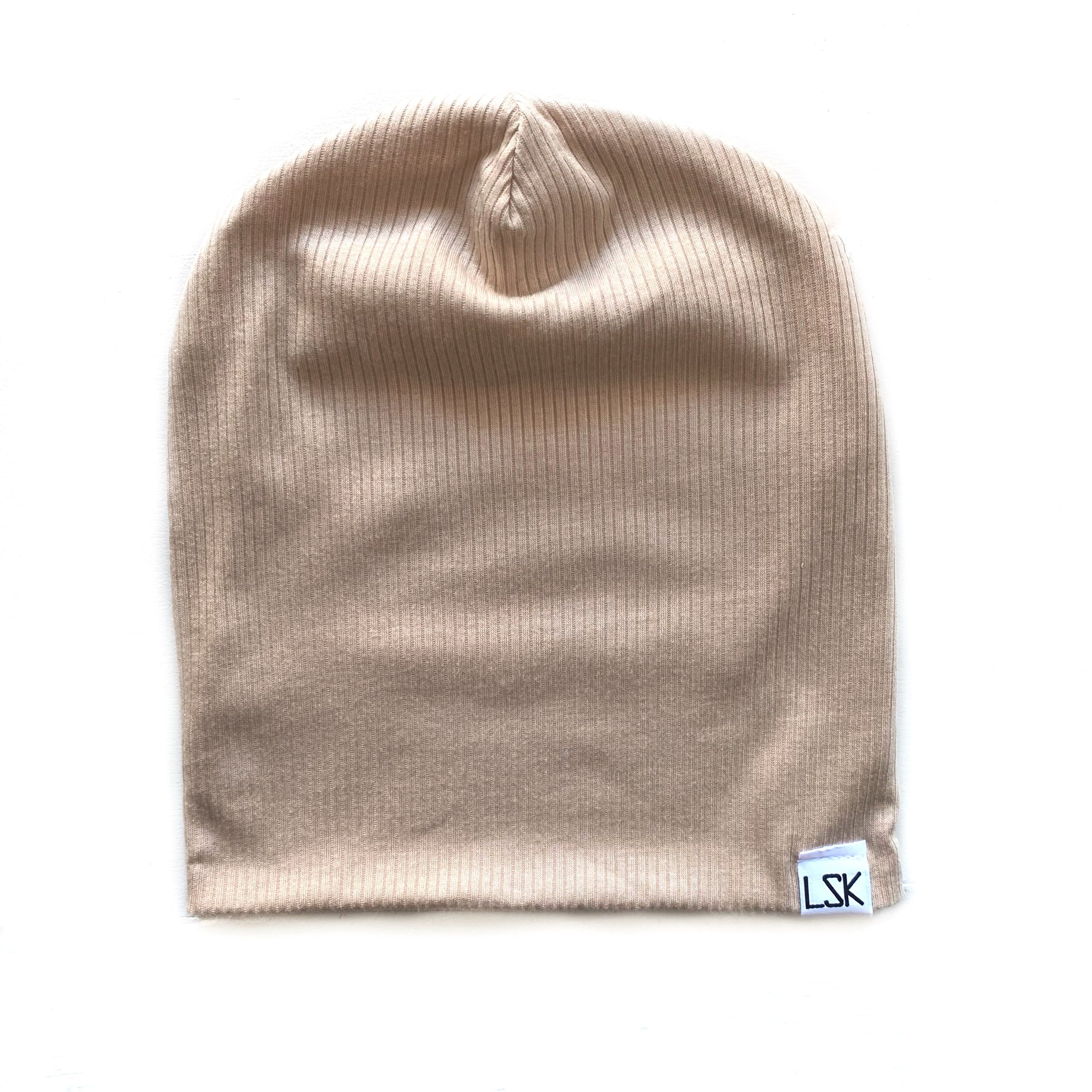 In The Nude Ribbed Slouchy Beanie