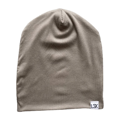 Cement To Be With You Ribbed Slouchy Beanie