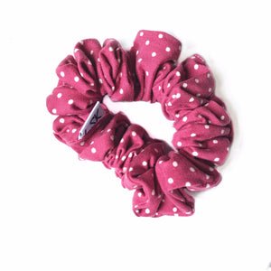 Dusty Pink Polka Dots Scrunchie