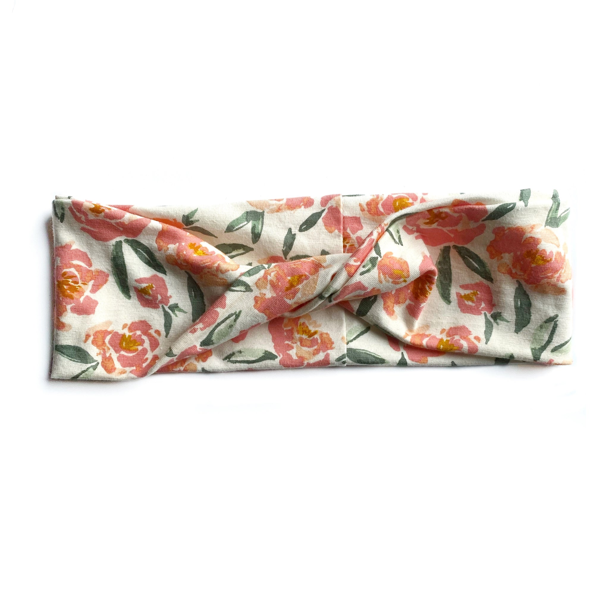 Georgia Peach Floral Knit Twistband