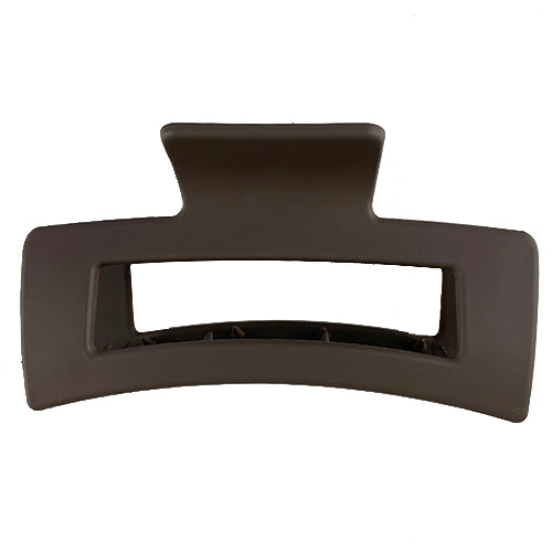 Matte Coffee Claw Clip - Large