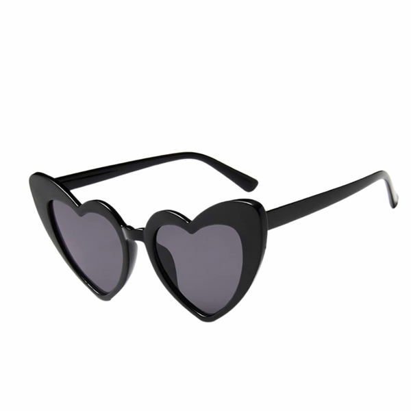 Black Heart Oversized Sunglasses